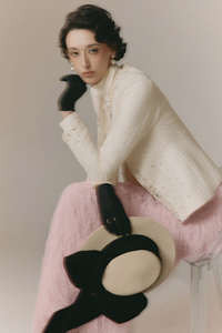 High Quality Women Clothing Olivia <b>Tweed</b> <b>Jacket</b> <b>Ladies</b> Style Elegant ODM Service Made in VietNam - Product Image 6