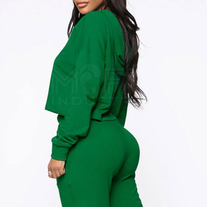 Sudadera con Capucha Corta para Mujer, Antiarrugas, Transpirable, con Logotipo Personalizado en la Parte Delantera, Estilo Casual Urbano, OEM - Product Image 2