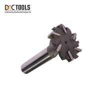 Outils de coupe en carbure brasé avec revêtement en étain, à dents parallèles, pour rainures en T, certifiés ISO 9001, diamètre 15-50 mm