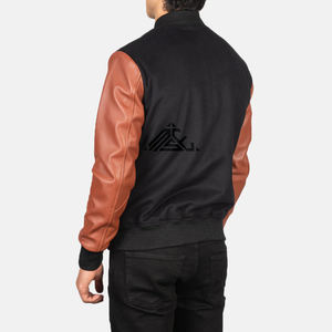 Heavy Duty <b>Black</b> Leather Jacket for Men with Full Customization Options Targeting Global Urban Streetwear Brands - Product Image 5