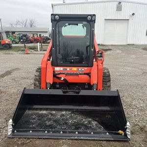 Kubota SSV75 Skid Steer Loader with <b>Track</b> and Crawler SVL97-2SHFC Loader with 220v <b>Pump</b> and Attachments - Product Image 1