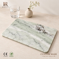 Plateau de service de luxe en marbre vert Calacatta pour présentation de bijoux, assiette à fruits, accessoires de salle de bain - Assiettes décoratives pour la maison