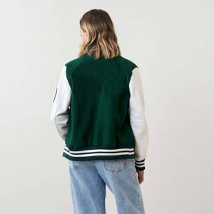 ¡Novedad de 2025! Chaquetas universitarias de invierno de manga larga para mujer, bordado de chenilla personalizado, Letra de relleno de algodón transpirable - Product Image 2