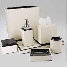 Simple Vanity Lacquer Eco-Friendly Eight-Piece Customizable Bathroom Accessories Set Wholesale Vietnam for Home - Product Image 2