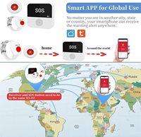 Système d'alerte de vie d'urgence à domicile pour personnes âgées avec connectivité Wi-Fi, bouton d'appel sans fil intelligent Daytech Tuya pour les soins aux personnes âgées
