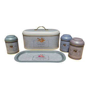 ชุดเก็บขนมปังและเครื่องเทศโลหะ 5 ชิ้น Evle Gourmet Storage Collection - Product Image 1