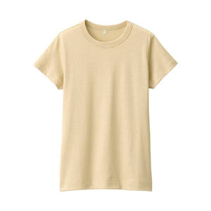 Camisetas de Verano para Mujer, Tallas Grandes, Premium, Casuales, Transpirables, de Color Sólido, Manga Corta, con Logotipo Bordado, Teñido Liso, Venta al Por Mayor - Product Image 1