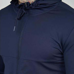 Vente en gros de survêtements personnalisés pour hommes 100% coton respirants avec col et string ensemble de survêtements deux pièces survêtements pour hommes pullover - Product Image 3