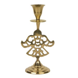 Classic <b>Brass</b> <b>Candlestick</b> Set Turned Baluster Stem Elegant Mantlepiece Decor - Product Image 6