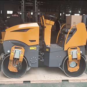 Rouleau de pneu à double tambour vibrant en asphalte tandem vibrant avec moteur Deutz à vendre - Product Image 1