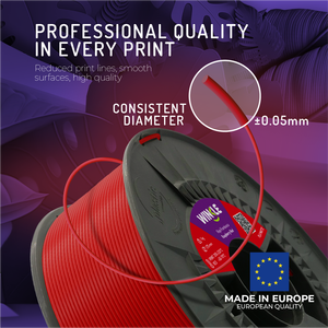 Filament mat WINKLE PLA 1,75 mm 1 kg pour imprimante 3D, vente en gros, FDM, impression facile, sans déformation, fabriqué en Europe, tolérance de 0,05 mm, 60 mm/s - Product Image 3