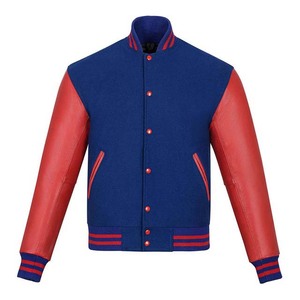 New Factory Made Custom Color <b>Long</b> Sleeve Varsity <b>Jacket</b> Streetwear Custom Chenille Embroidery College Baseball <b>Jacket</b> For <b>Men</b> - Product Image 1