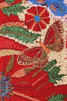 Bolso de hombro con cuentas multicolor de lujo para mujer con diseño atractivo y artesanía de primera calidad