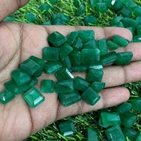 HAYAAT GEMS HG-102 Vente à l'exportation Nouveau design pour la fabrication de bijoux Jade naturel vert Taille octogonale lâche 8-12mm 5-10 carats Vente en gros