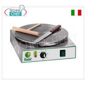 Technochef - Crêpière électrique professionnelle, 1 plaque en fonte de 350 mm - Product Image 1