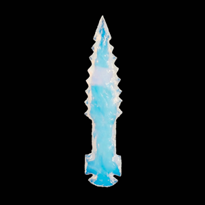 Punta de flecha hecha a mano Opalite, símbolo de misterio, regalo hecho a mano, calidad superior, decoración espiritual de 5,5 a 6 pulgadas - Product Image 1
