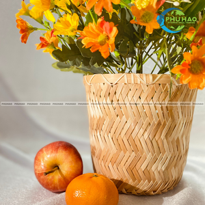 Natural Handmade <b>BAMBOO</b> <b>BASKETS</b> Fruit Storage <b>Basket</b> From Vietnam Perfect for Storage and Decoration Food Serving Tray - Product Image 5