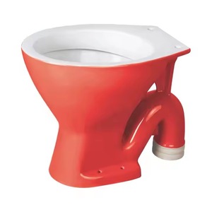 Baño E.W.C. Naranja Color rústico Vitrosa doble Color S/P trampa inodoro asiento europeo armario de agua EWC Pan Set - Product Image 6