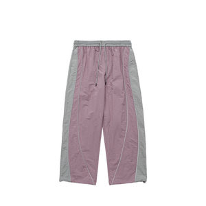 2025 Wholesale Custom High Quality logo <b>100</b>% <b>Nylon</b> <b>Fabric</b> Women's Vintage Color Contrast Cargo Pants tracksuits - Product Image 1