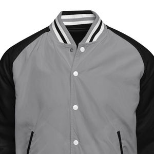 Veste universitaire en toile pour homme de haute qualité 2025, coupe ajustée, respirante, hiver, service personnalisé OEM - Product Image 5