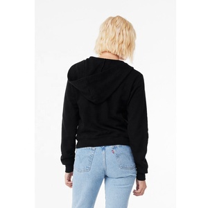 Bella Canvas 7539 HOODIE FULL ZIP POUR FEMMES sweat à capuche mi-long en polaire à fermeture éclair Airlume pull en coton peigné et filé à l'anneau Hoodies - Product Image 3
