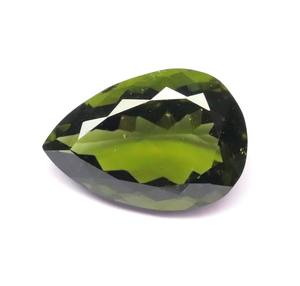 Hermosa forma de gota de lágrima 100% Natural tallado pera corte suelto genuino calibrado verde moldavita piedra preciosa para la venta a granel - Product Image 5