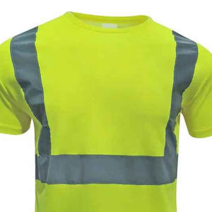 Camisetas de seguridad baratas de media manga 2025, camisetas de seguridad reflectantes de alta visibilidad, camiseta de trabajo con logotipo personalizado para hombre - Product Image 4