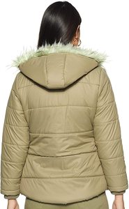 Veste Safari d'hiver pour femmes grande taille coupe-vent à capuche décontracté rembourré rembourré Ski Bomber par le fournisseur en gros - Product Image 6
