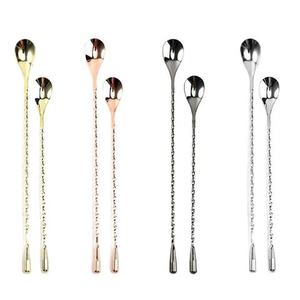 Direct Factory Sale Stainless Steel Metal Spoon <b>Cocktail</b> Stirrer for Swizzle Drinks Mixing Bar Tools Accessories - Product Image 6
