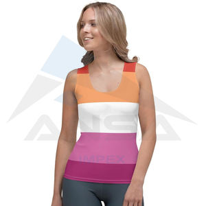 เสื้อกล้ามสั้นไร้รอยต่อด้านหลังสำหรับผู้หญิงเสื้อกล้ามออกกำลังกายโยคะออกกำลังกายเสื้อกล้ามพิมพ์ซับลิเมชัน - Product Image 1