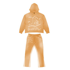 ชุดวอร์มผ้าระบายเหงื่อผ้าคอตตอนเฟรนช์เทอร์รี่พิมพ์ลายวินเทจผ้าซีดซีดซีดฝนกรดสำหรับผู้ใหญ่ผู้ชาย - Product Image 1