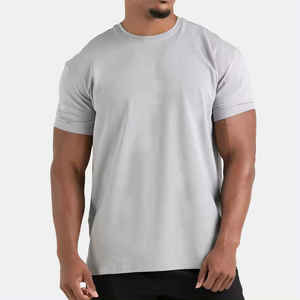 Camiseta de manga corta de poliéster para gimnasio, Camiseta deportiva de compresión Muscle Shark 95% algodón 5% Spandex para hombres a precio barato - Product Image 6