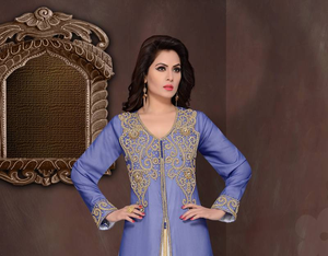 Elegante Georgette islámico Kaftan bordado modesto ropa de moda para las fiestas diarias de las mujeres Eid oración tradicional musulmana - Product Image 2