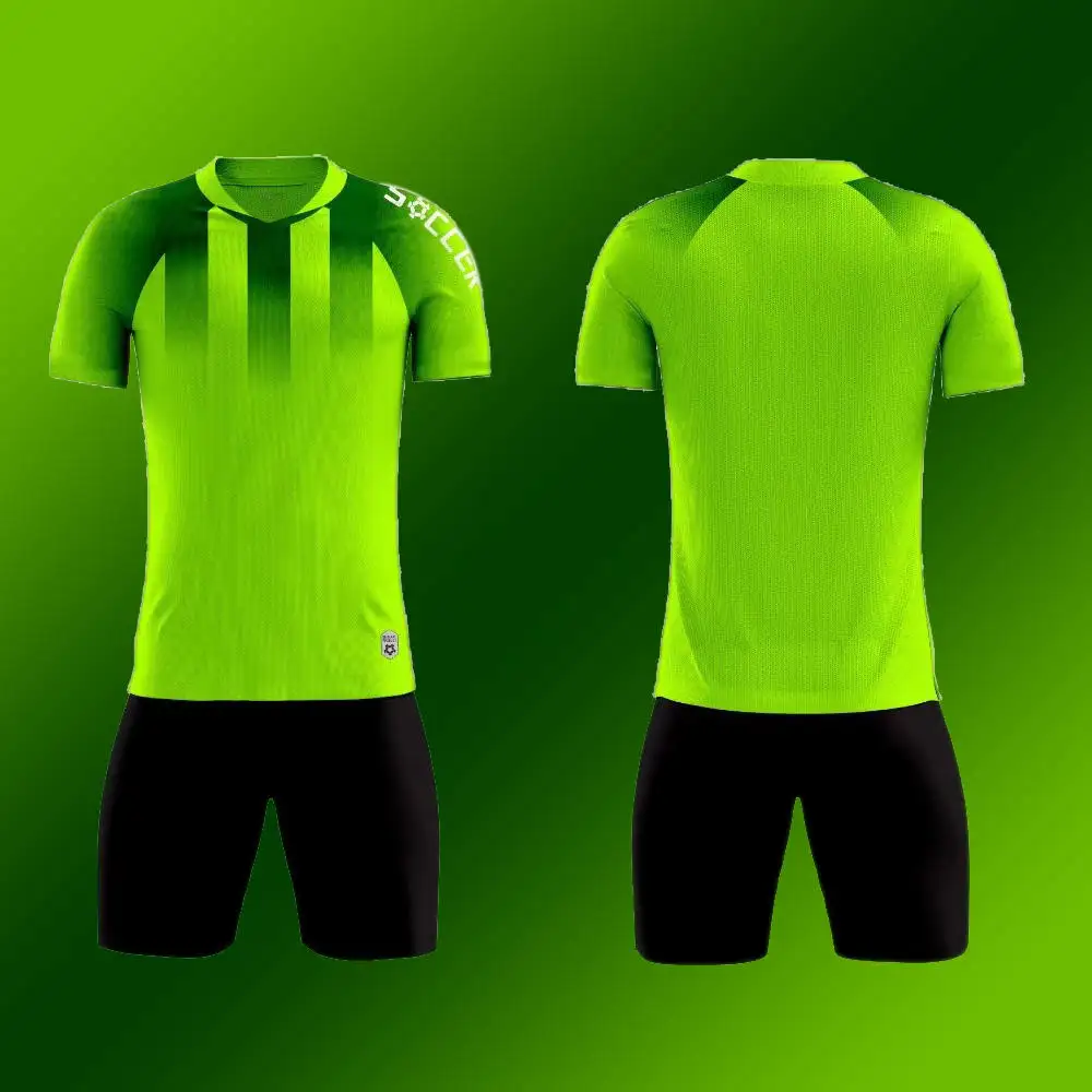 ملابس رياضية سريعة الجفاف 2024 ملابس رياضية للرجال مخصصة بسعر الجملة تسمح بتخلل الهواء قميص جيرسيه يصلح لرياضة كرة القدم