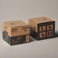Vente en ligne Boîte en carton de papier kraft pour expédition de commerce électronique Emballage ondulé d'artisanat mobile Boîte ondulée mobile E-flûte