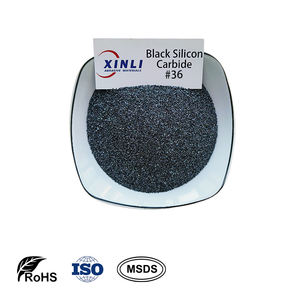 36 Grit <span class=keywords><strong>Media</strong></span> peledakan pasir karbida silikon hitam untuk pengecoran pembersih permukaan langsung disediakan oleh produsen - Product Image 2