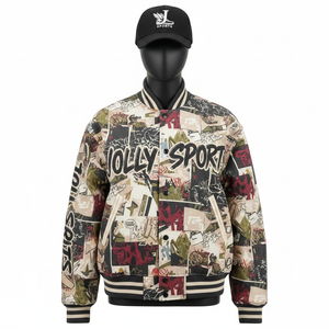 Chaqueta Universitaria para Mujer, Tela de Sarga de Poliéster GSM de Alta Calidad, Sensación Suave, Paneles Impresos, Logotipo Personalizado, Chaquetas Universitarias para Mujer - Product Image 6