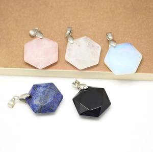 Environ 15mm Onyx noir Tumble pendentif pas cher prix laiton argent et plaqué or bouddhisme bijoux religieux pour elle - Product Image 1