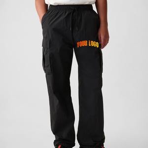 Nouveauté Pantalon de survêtement en molleton personnalisé pour homme Impression par transfert thermique Bas d'été Uni Ajustable Toile Utilitaire Cargo - Product Image 4