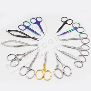 Ciseaux à cuticules extra fins 9 cm, lames courbées en acier inoxydable, pour droitiers, pour éliminer les cuticules mortes des ongles des mains et des pieds - Product Image 2