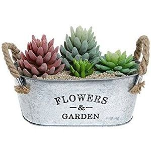 Elegante maceta galvanizada para hermosas exhibiciones de flores, bodas temáticas rústicas, decoración de patio y jardines domésticos - Product Image 6