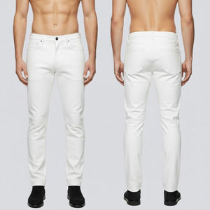 กางเกงหนังสไตล์คาวบอยสำหรับผู้ชาย ใส่ในฤดูหนาว ทรงเข้ารูป สีพื้น ผ้าแคนวาสน้ำหนักเบา ติดกระดุม ผลิตตามสั่ง ขายส่ง - Product Image 5