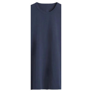 T-shirt pour homme décontracté surdimensionné de haute qualité personnalisable en spandex/coton/fibre de bambou, couleur unie, tissu doux, brodé - Product Image 3