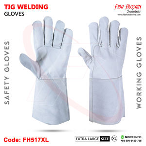 Vente en gros de gants de sécurité en cuir nappa personnalisés pour le soudage à l'argon et au TIG Guantes de Seguridad pour hommes du Pakistan - Product Image 5