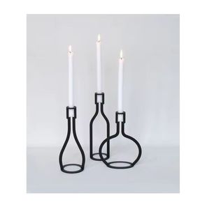 Diseño de portavelas de 3 niveles de lujo y diseño brillante Portavelas altamente decorativo Hecho a mano Interior decorativo - Product Image 3