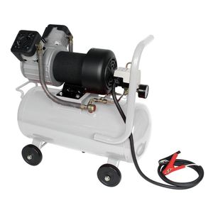 48V High Efficiency Weatherproof Long Duty Cycle DC Oil Free Twin Piston Mobile <b>Mini</b> Air <b>Compressor</b> Pump with 50 Liter tank - Product Image 2