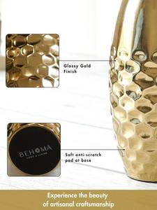 แจกันพฤกษศาสตร์โลหะหรูหราสำหรับการตกแต่งบ้านอย่างมีระดับและการติดตั้งดอกไม้ตกแต่ง - Product Image 5