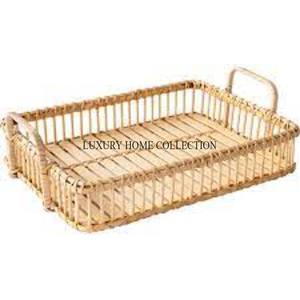 Plateau de service léger en rotin naturel avec un beau motif tissé à la main pour une utilisation facile dans la cuisine et la salle à manger - Product Image 3