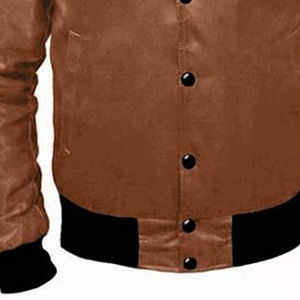 Chaqueta Bomber para Hombre, Lona 100% Lana, Calidad Premium, OEM, Logotipo Personalizado, Invierno, Vintage, Secado Rápido, Transpirable - Product Image 3
