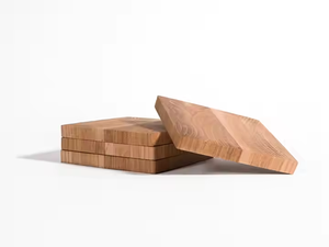 Sous-verres en noyer Ensemble de sous-verres en bois artisanal Élégant Durable et écologique par l'artisanat en croissant - Product Image 4